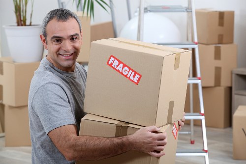 Boxes and packing supplies prepared for Brent house and office moves