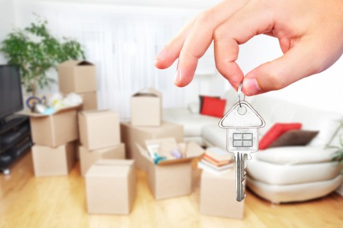 Careful loading of furniture for a Brent apartment move