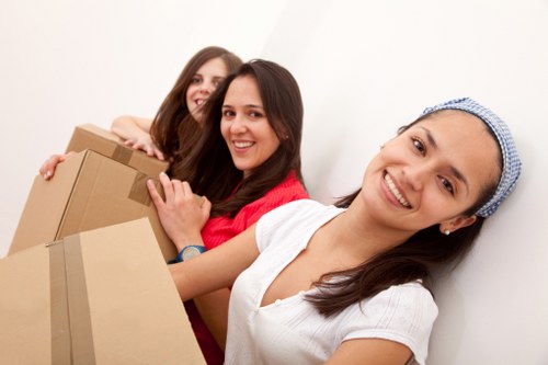 Office move delivery and furniture placement at a new Brent premises