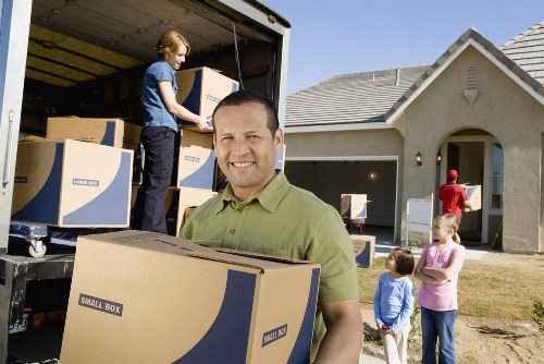 Careful loading of household furniture for a local move in Brent